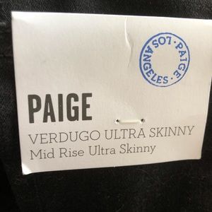 Paige Black Skinny Jeans